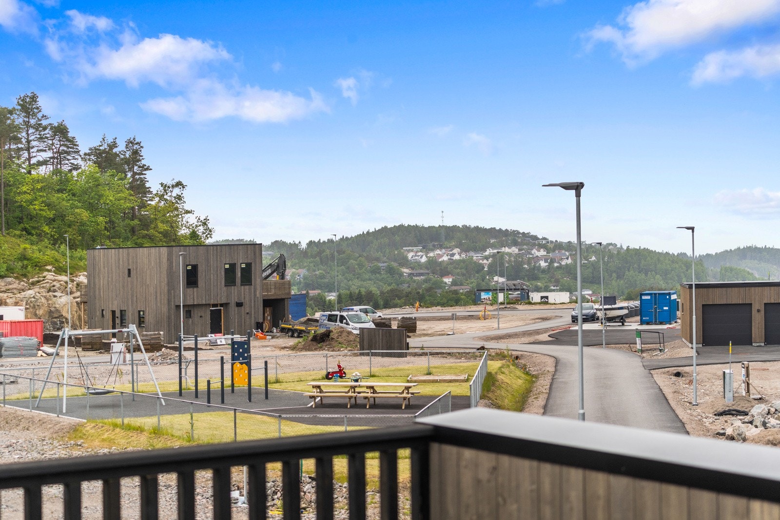 Utsikt fra terrassen. Galleribilde