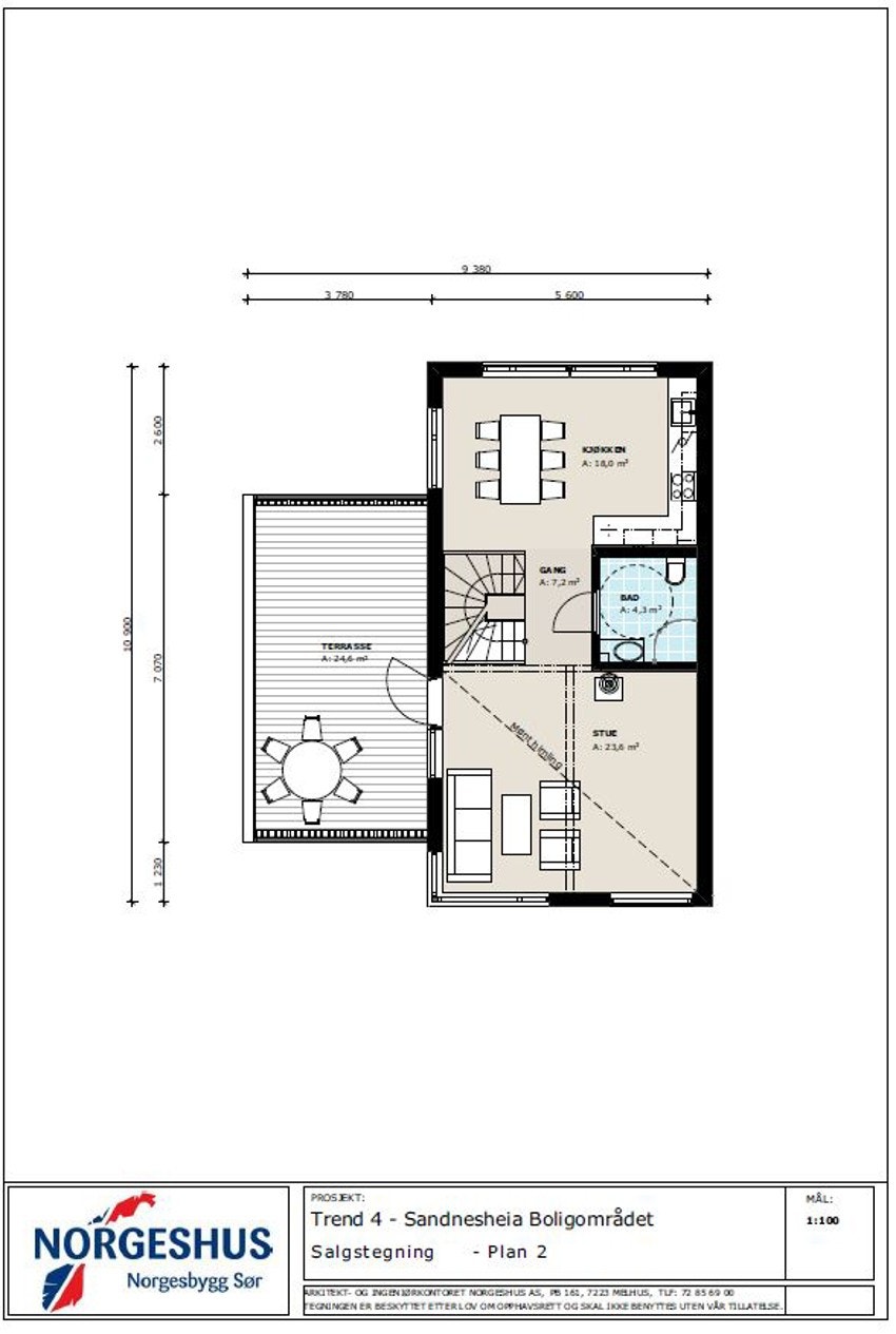 Plantegning 2. etasje Galleribilde