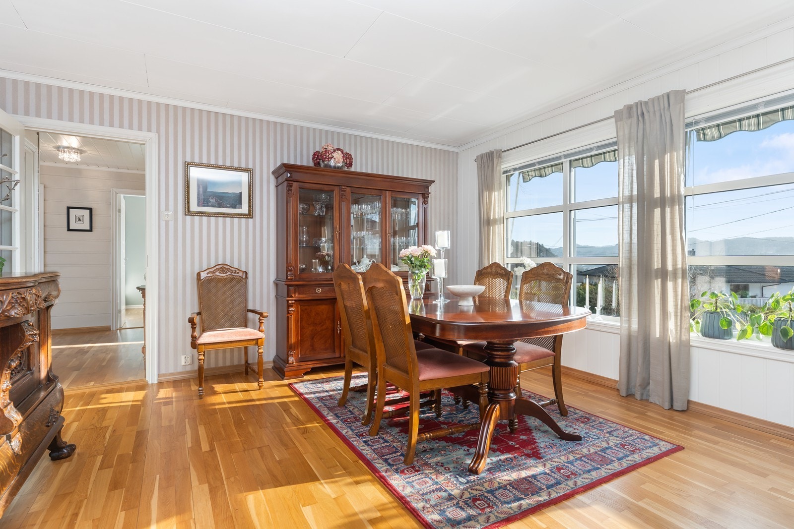 Vinduene i stua ble byttet i 2017. Galleribilde