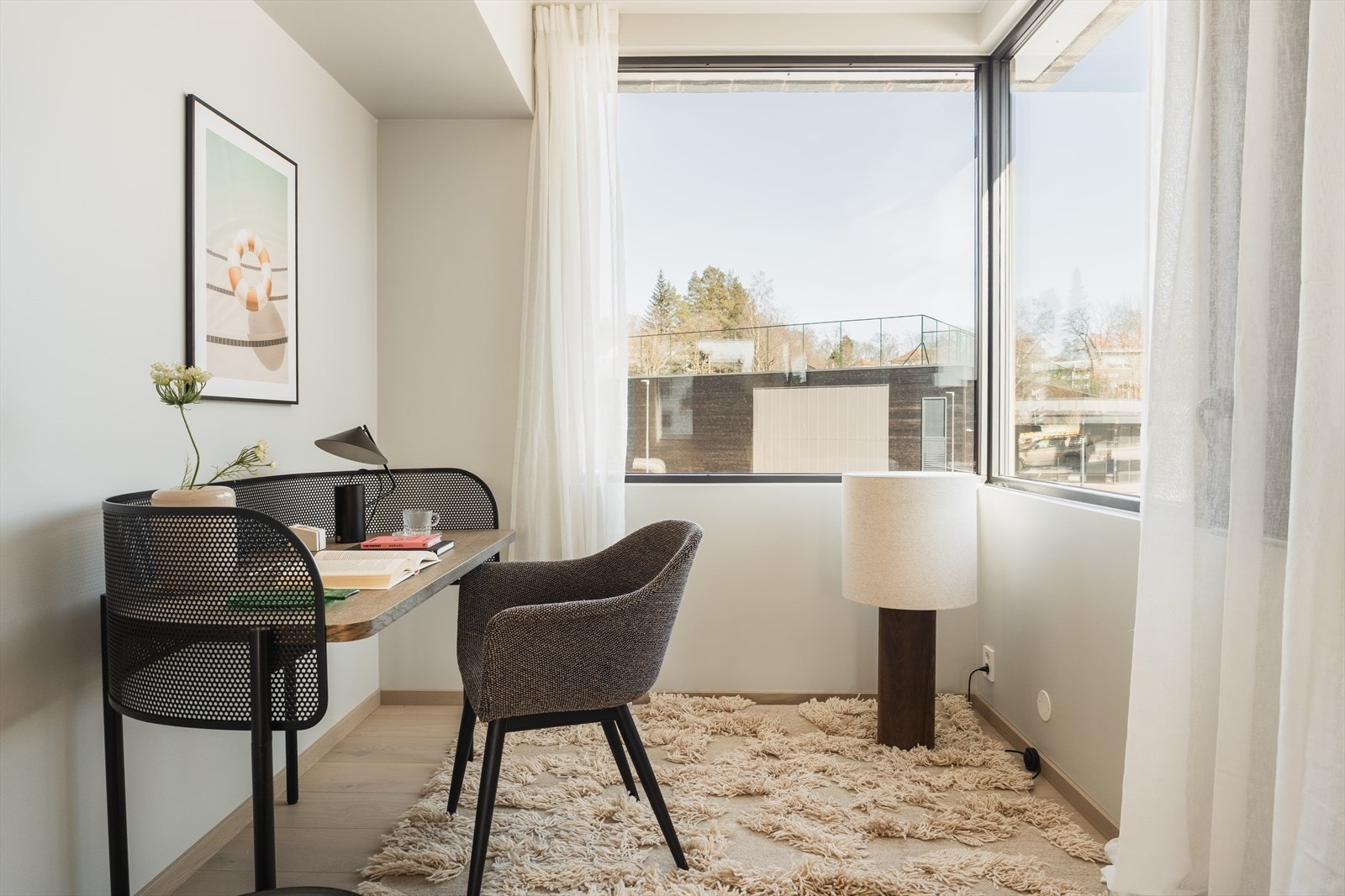 Walk-in løsningen kan om ønskelig innredes som hjemmekontor. Galleribilde