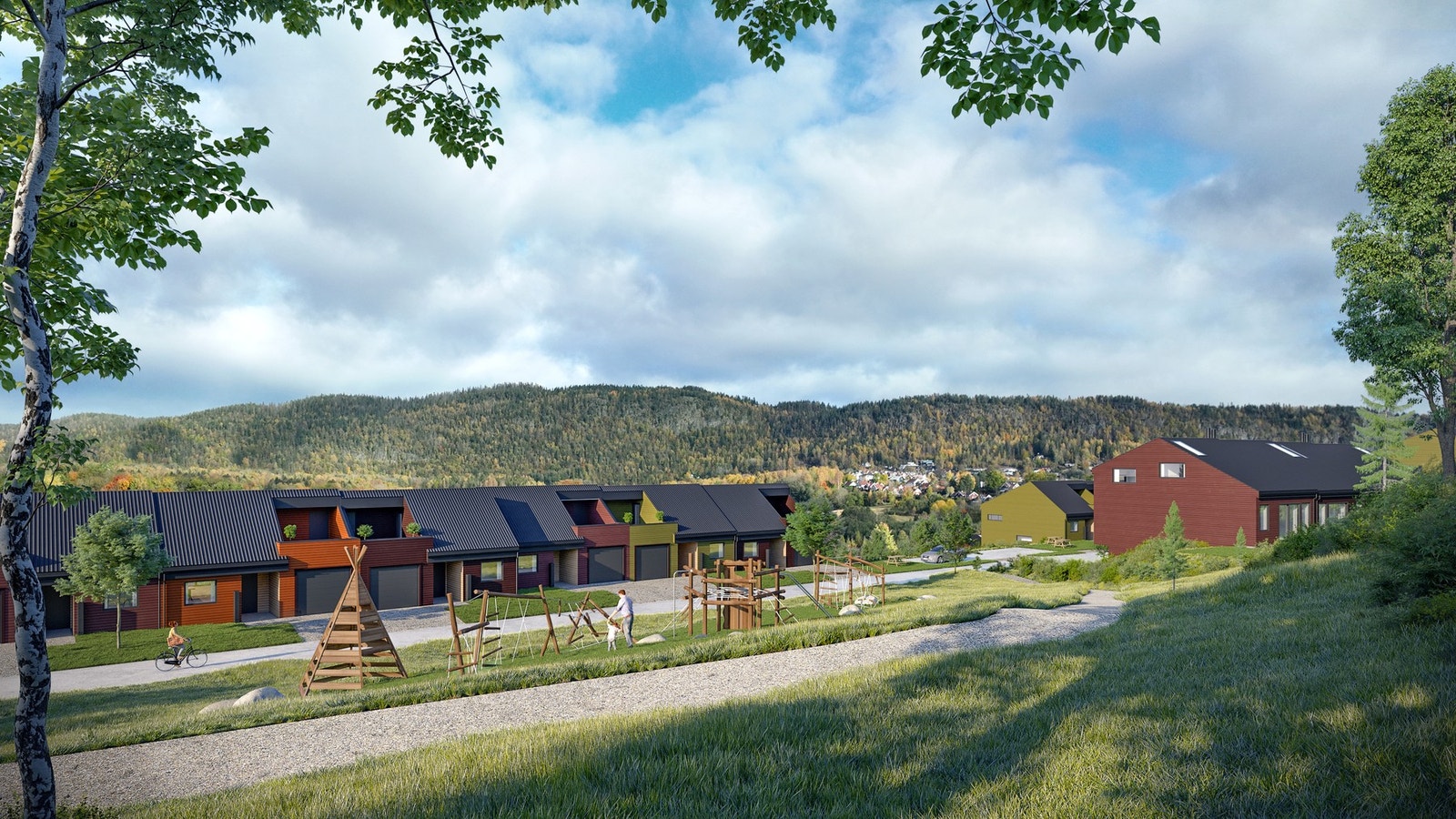 Hyggelig fellesareal for boligene i sameiet Galleribilde