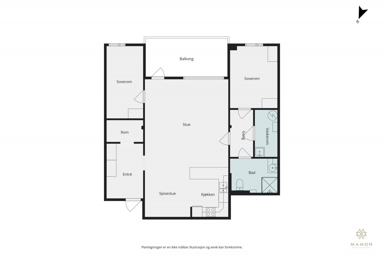 Plantegning Galleribilde