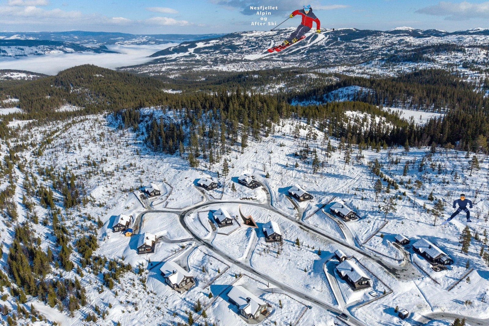 Kun 7 minutter kjøretur til Nesfjellet Alpin. Galleribilde