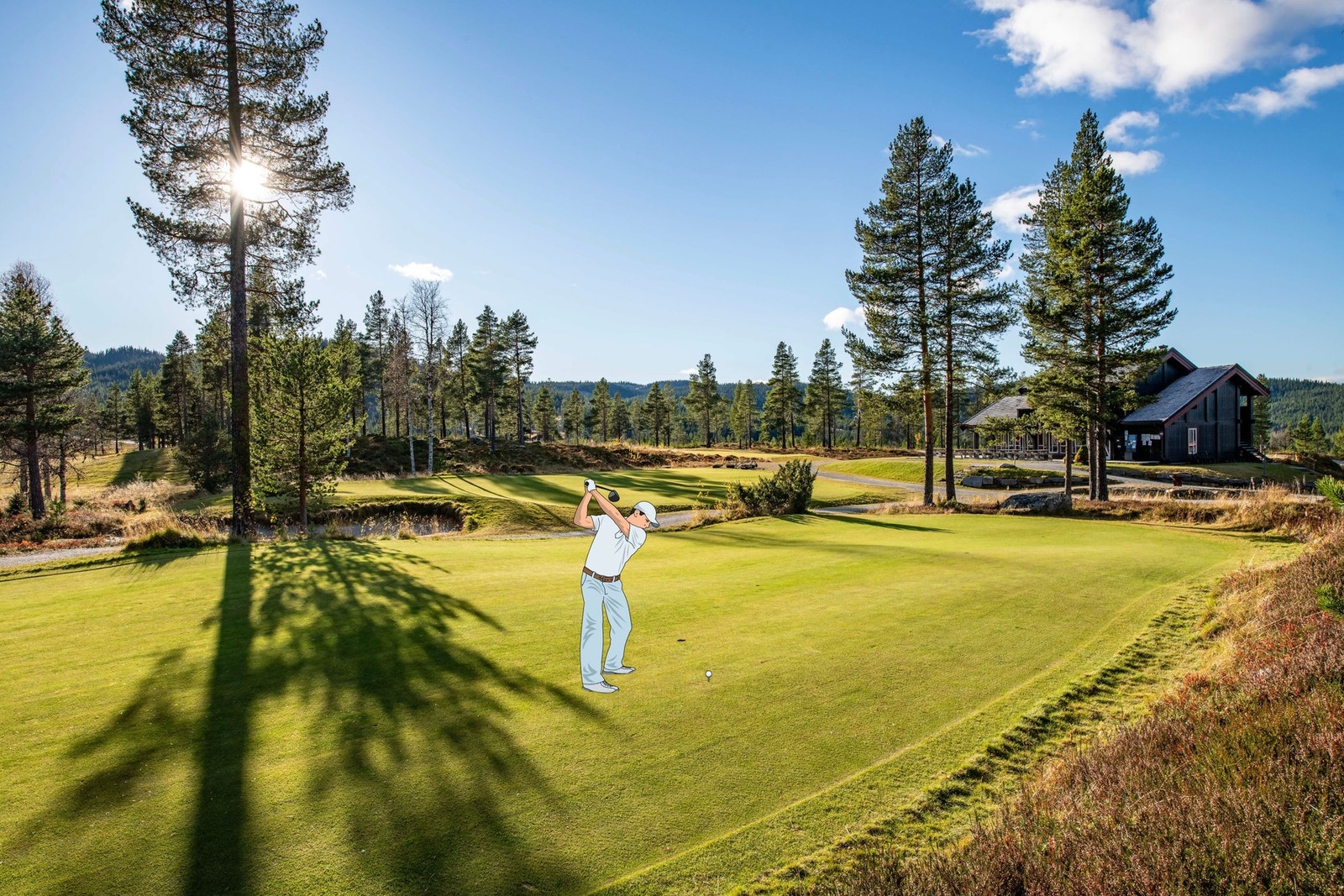 Nesfjellet Golf med 9-hulls golfbane i naturskjønne omgivelser. Galleribilde