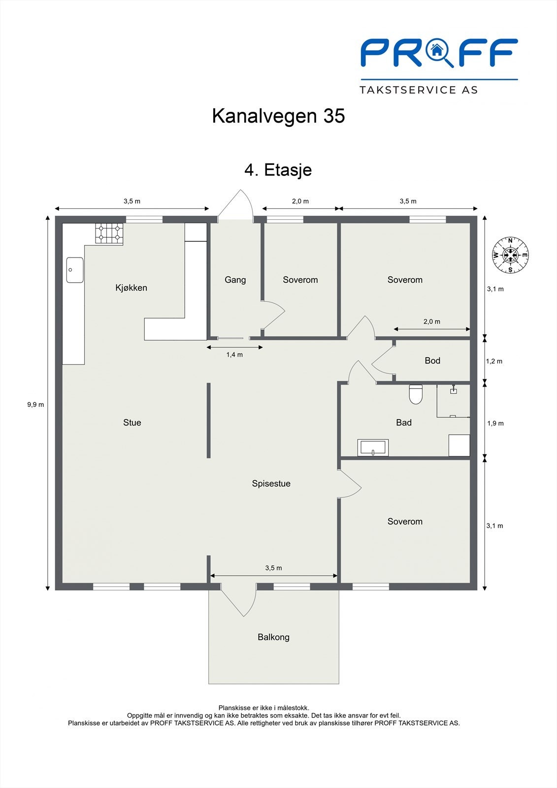 Planskisse. Galleribilde