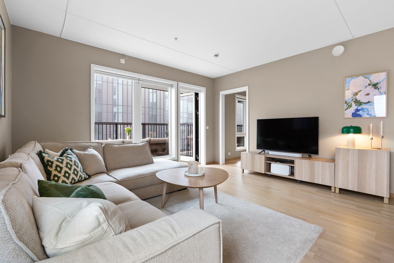 A-konto varmtvann og fyring er inkludert i felleskostnadene. Galleribilde