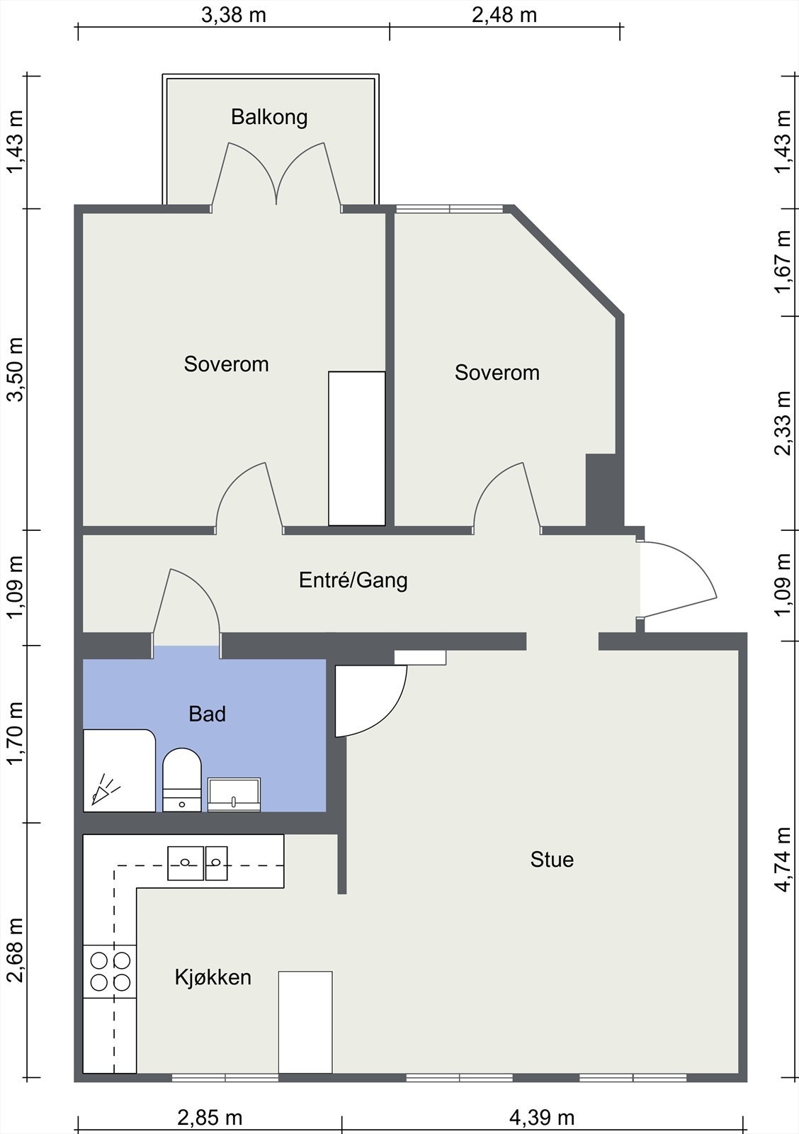 Plantegning Galleribilde
