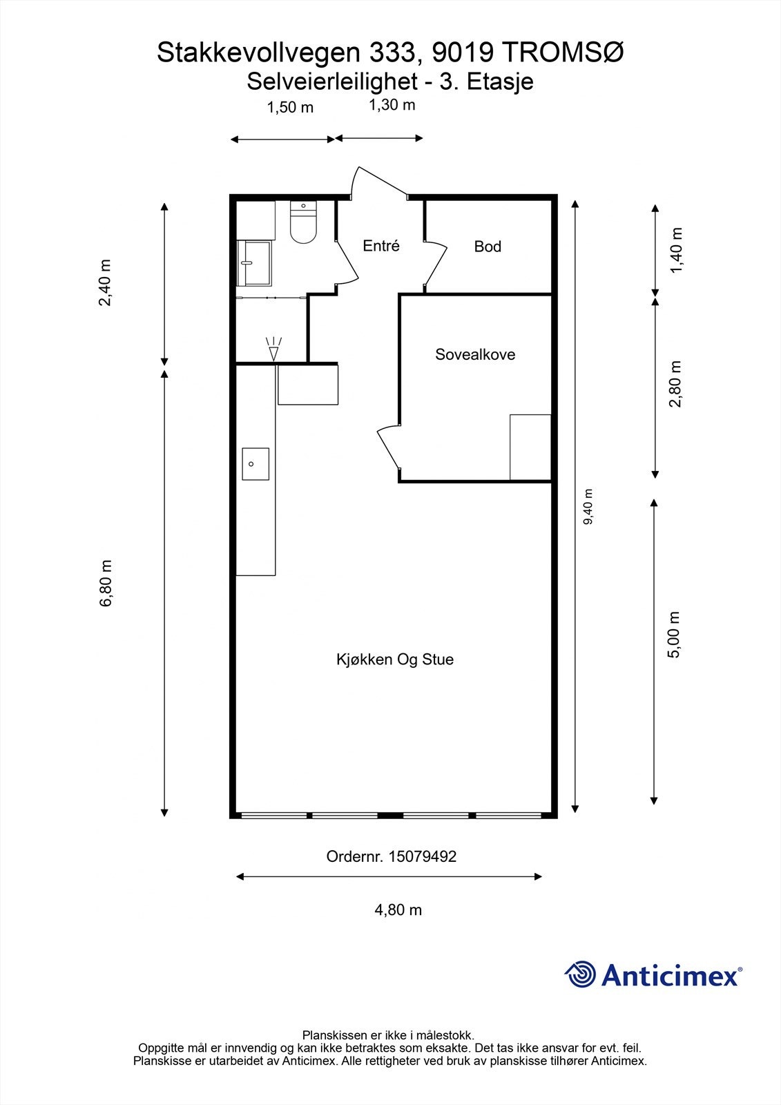 Plantegning 3. Etasje. Galleribilde