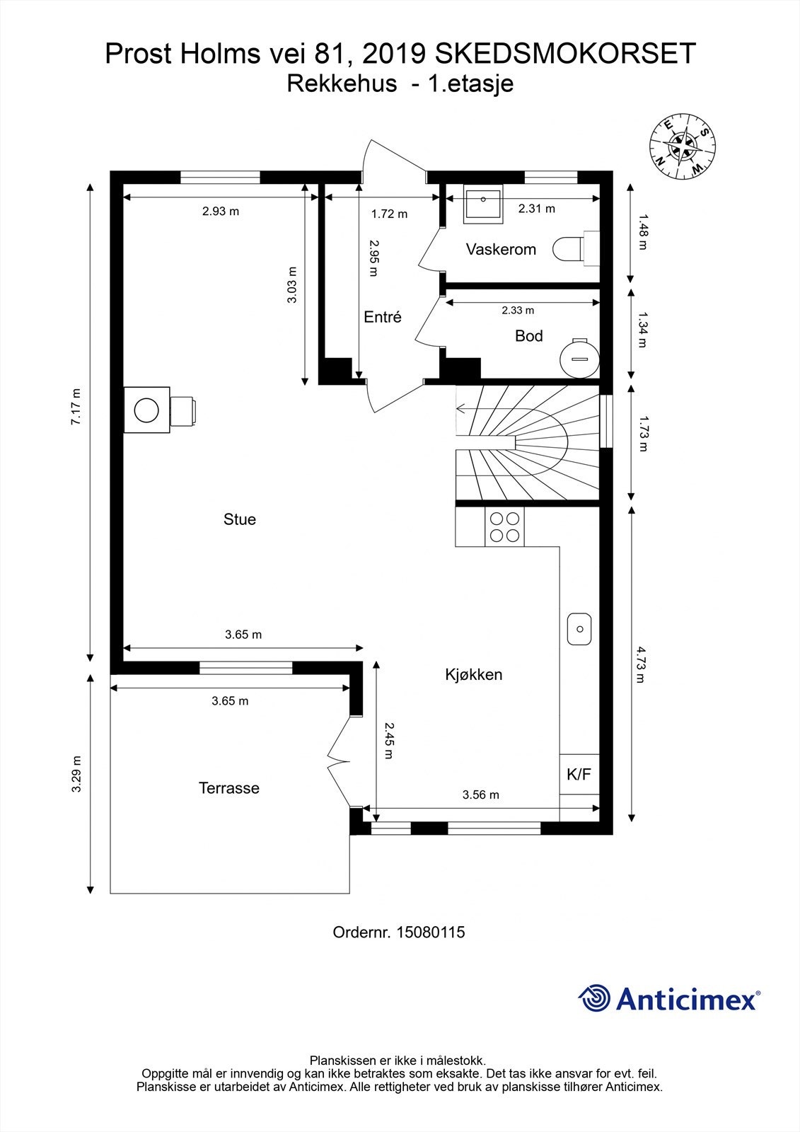 Plantegning 1.etg Galleribilde