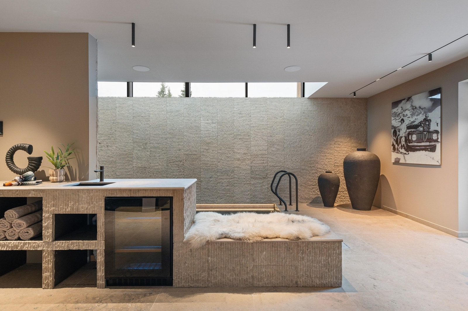 For den ultimate avkoblingen finner man også et privat spaområde med basseng og badstue. Galleribilde