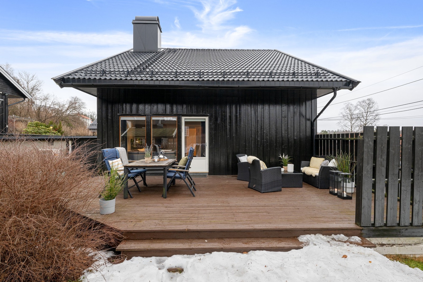 Terrassen er på 33 kvm Galleribilde