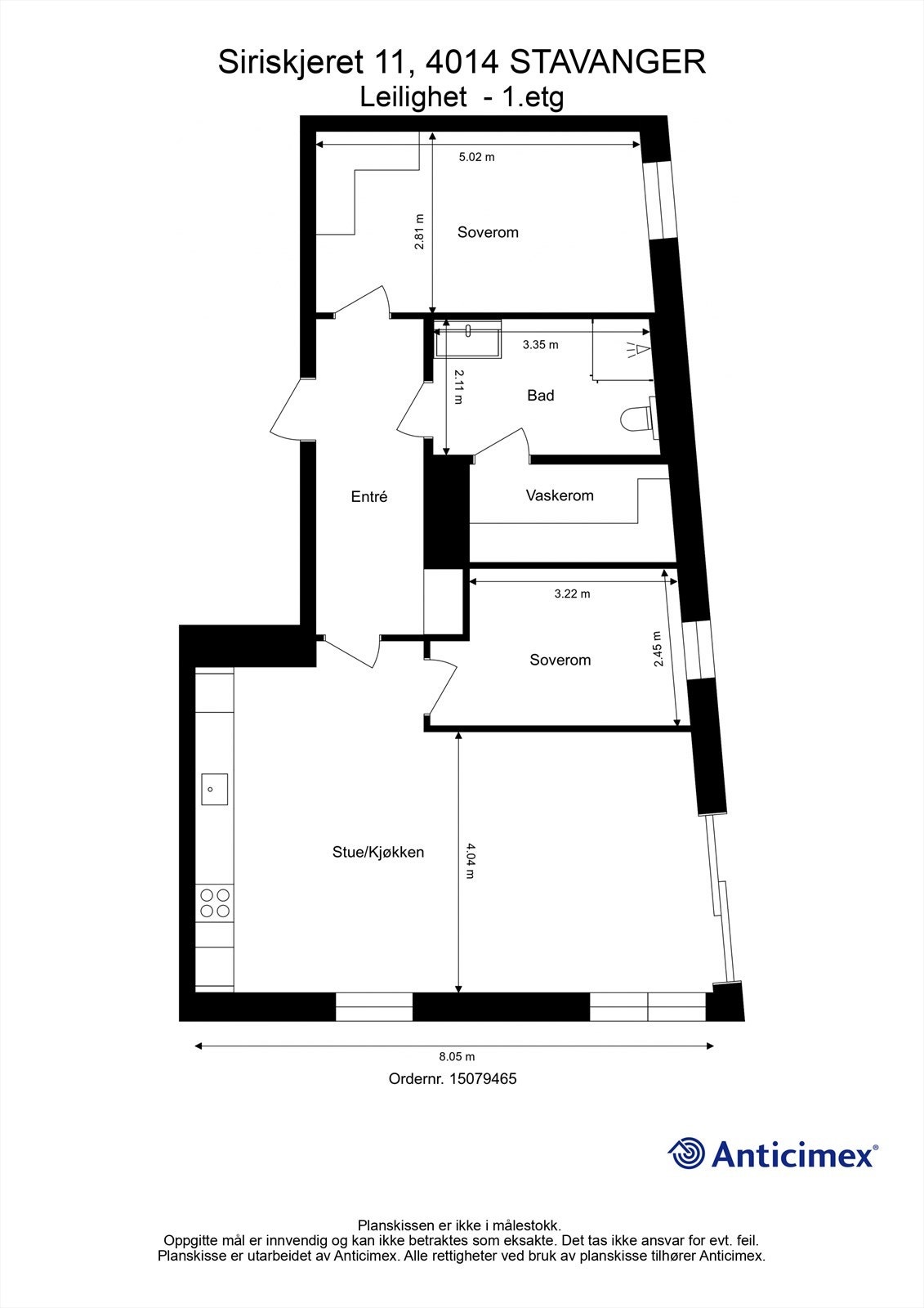 Plantegning 1.etg Galleribilde
