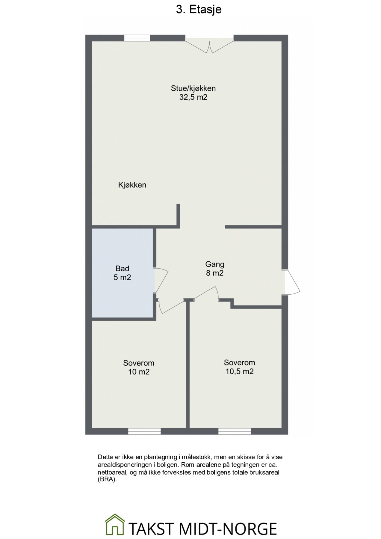 Fleksibel planløsning, med gode muligheter for å lage ulike soner. Galleribilde