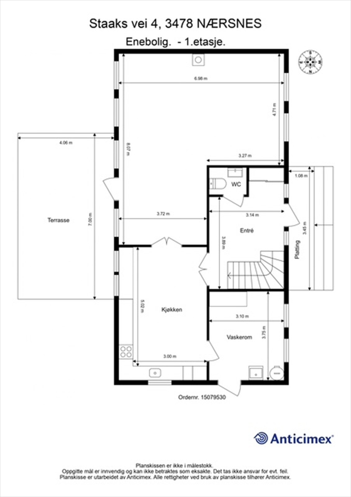 Plantegning 1.etg Galleribilde