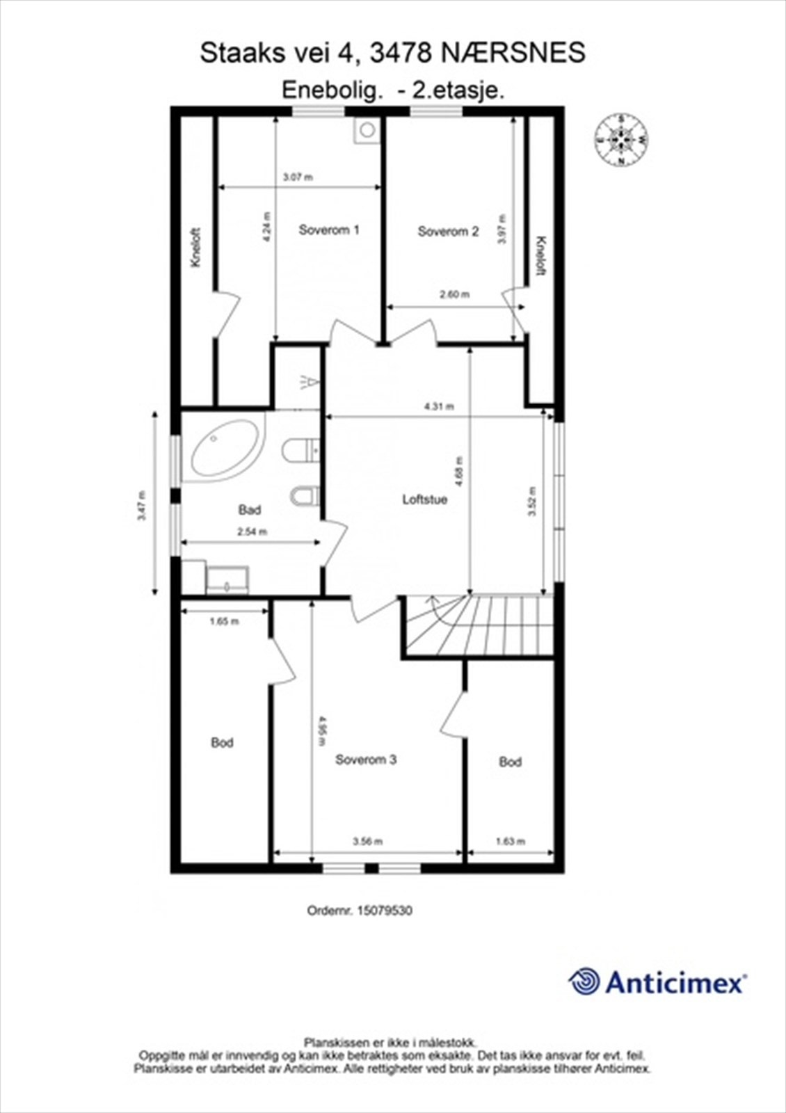 Plantegning 2.etg Galleribilde