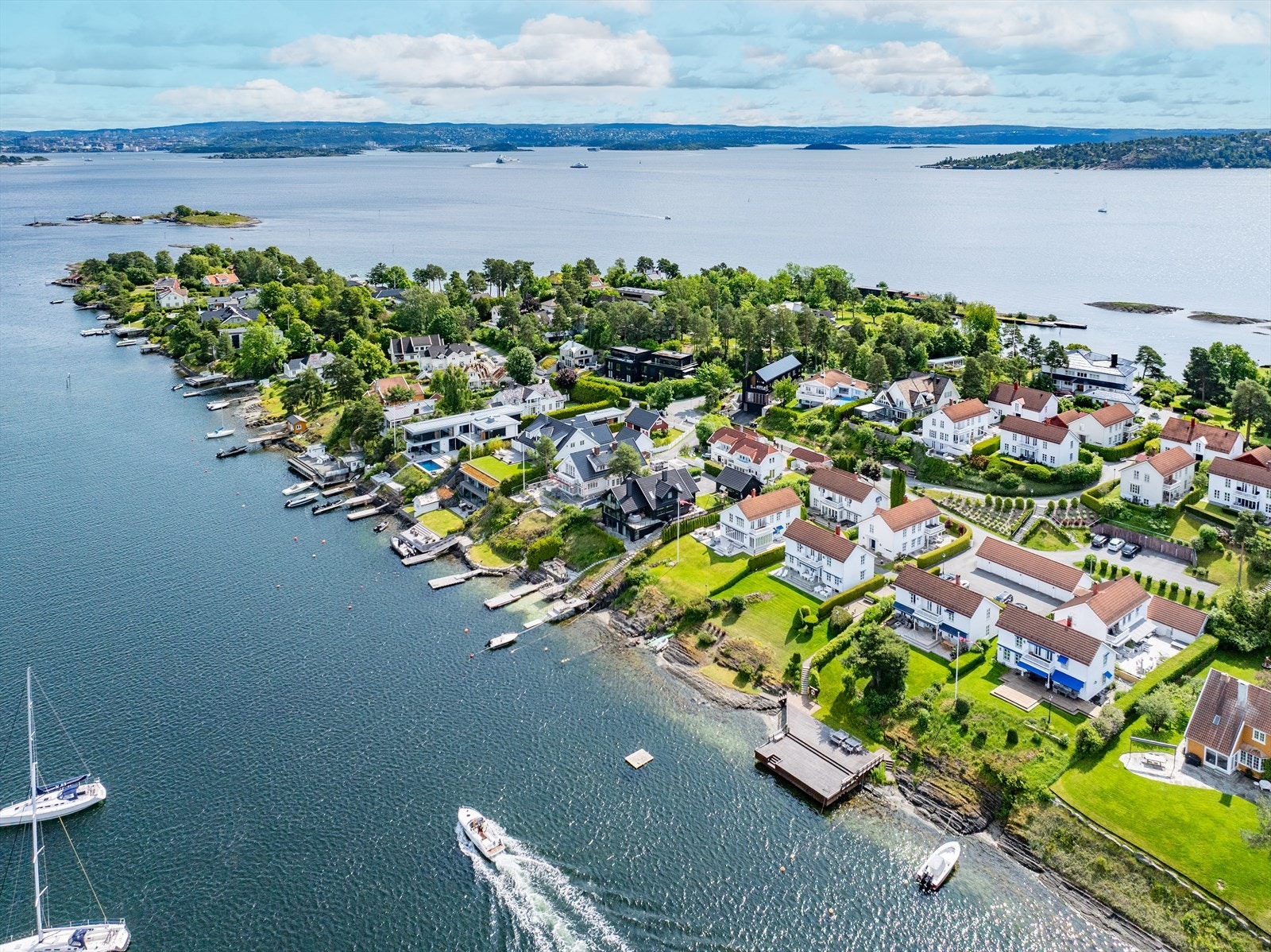 Strømstangen med Oslofjorden og Snarøykilen Galleribilde