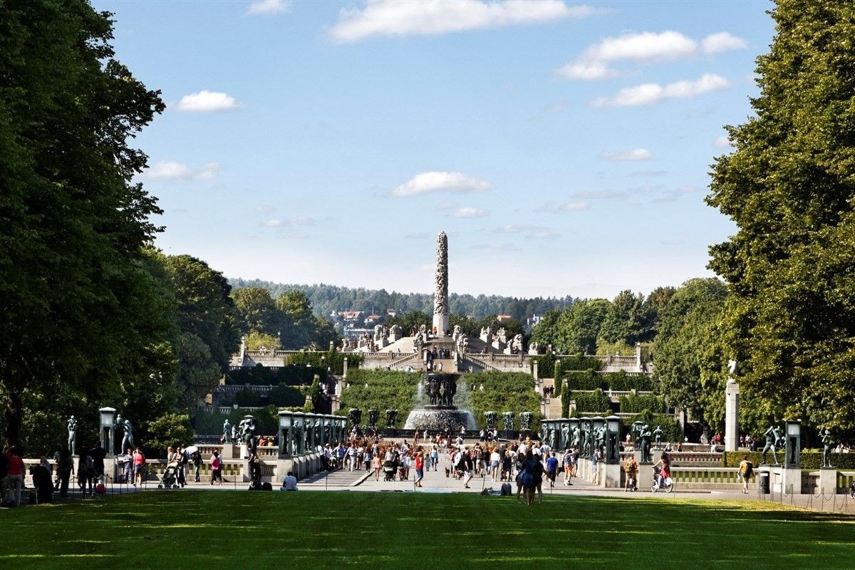 Flotte Frognerparken ligger bare en kort spasertur fra inngangsdøren. Galleribilde