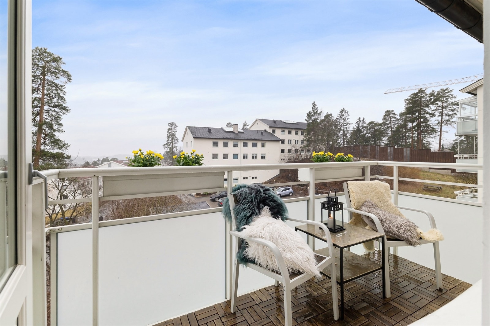 Balkongen vender mot sydvest og måler 4 kvm Galleribilde