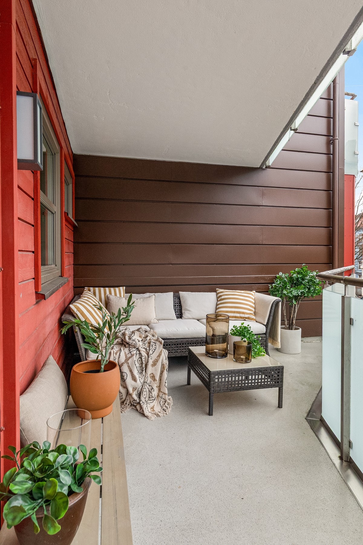 Balkongen på hele 13 m² blir en herlig forlengelse av leiligheten! Galleribilde