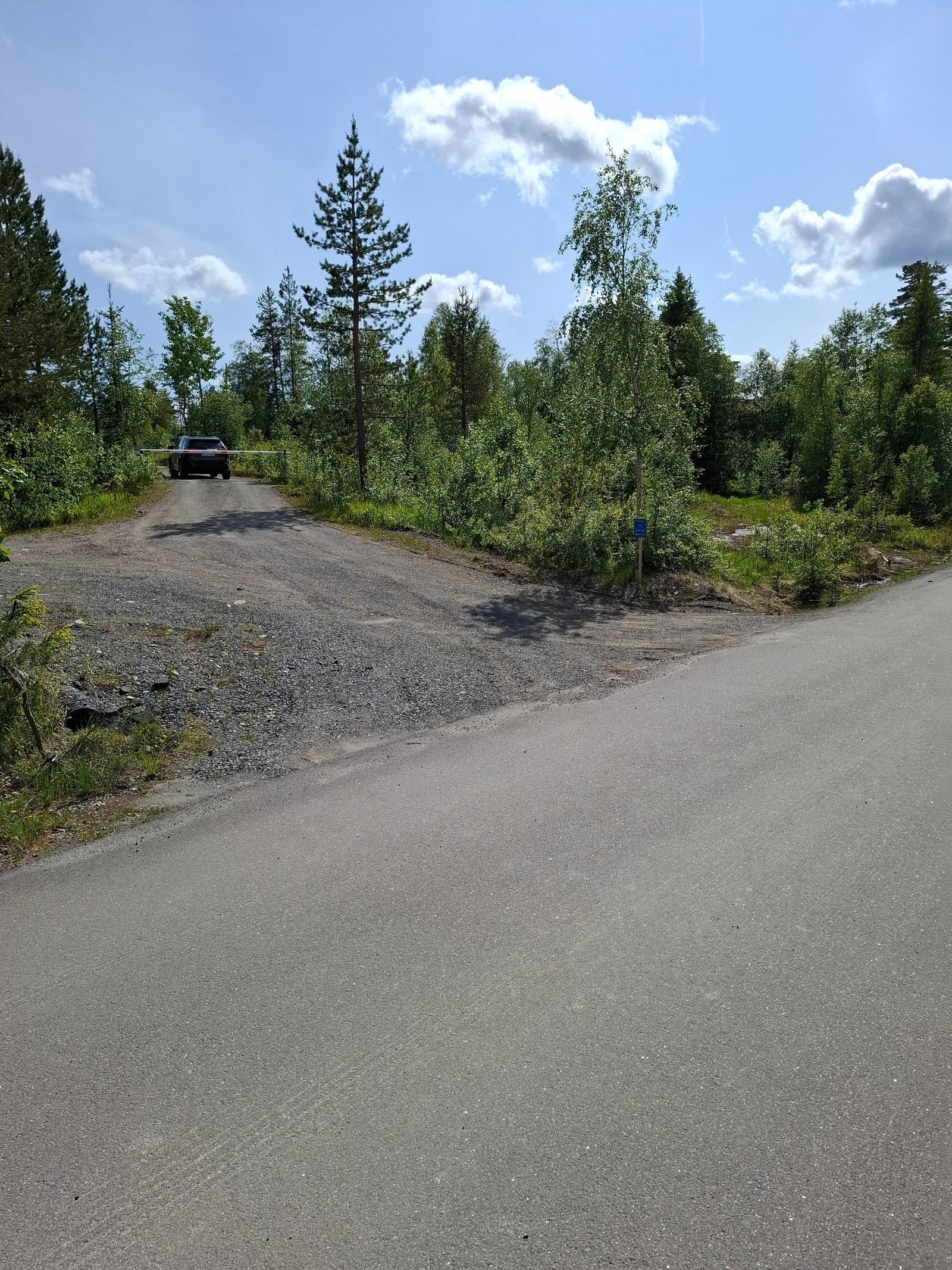 Inn til venstre er bommen Galleribilde