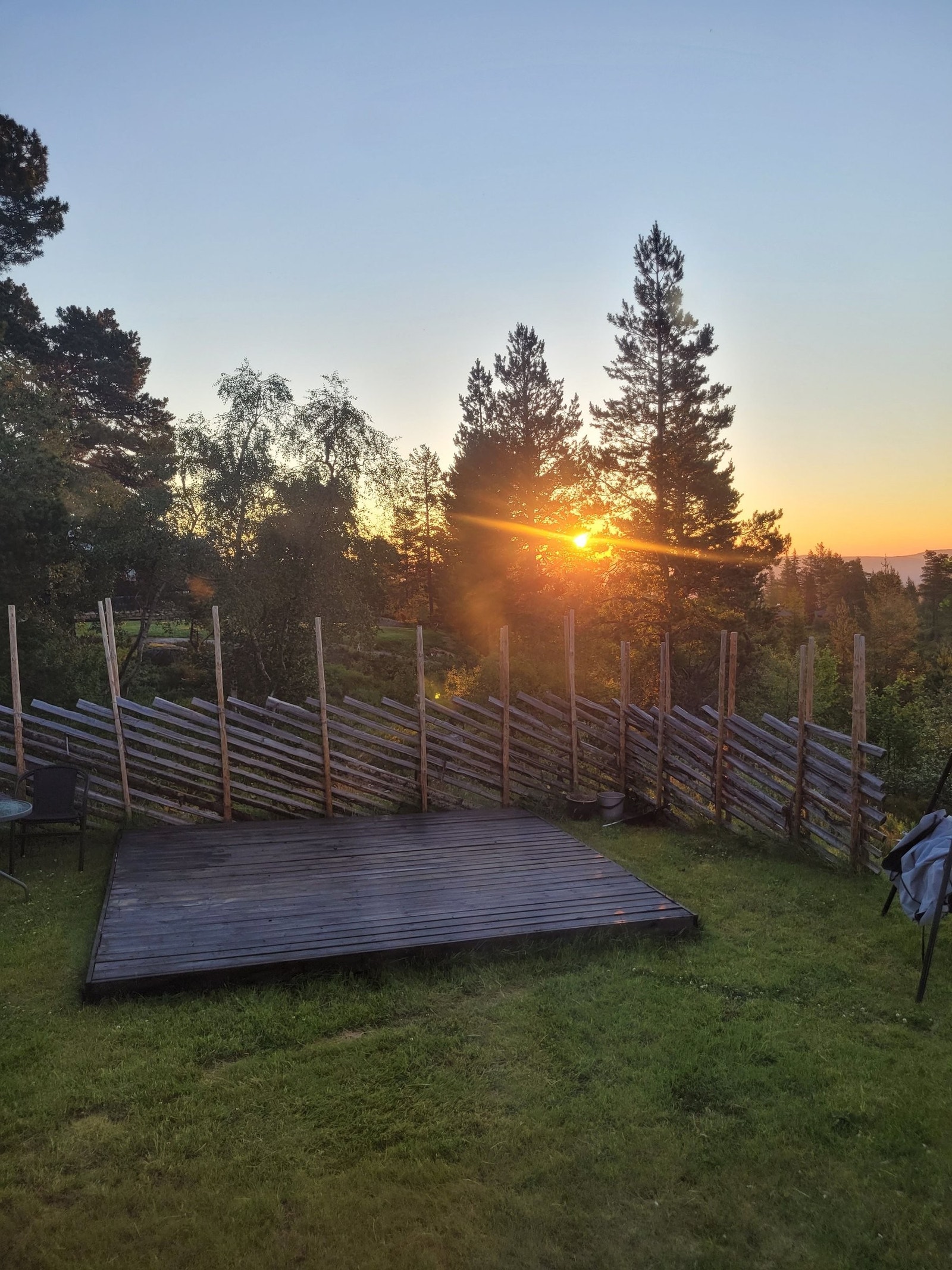 Soloppgang i øst en tidlig tidlig morgen Galleribilde