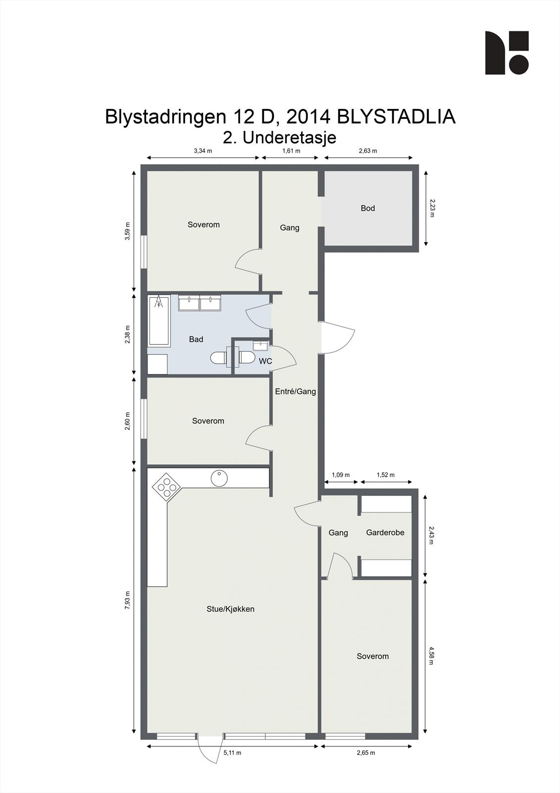 Plantegning. Galleribilde