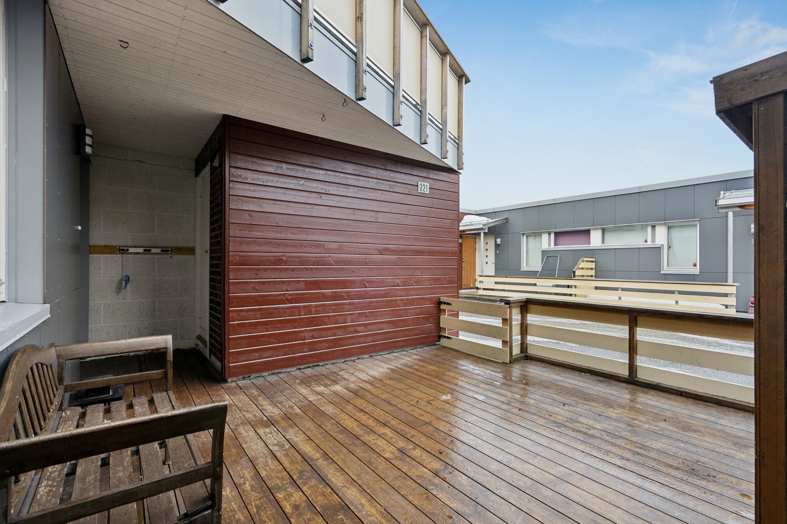 Markterrasse ved inngangsparti Galleribilde