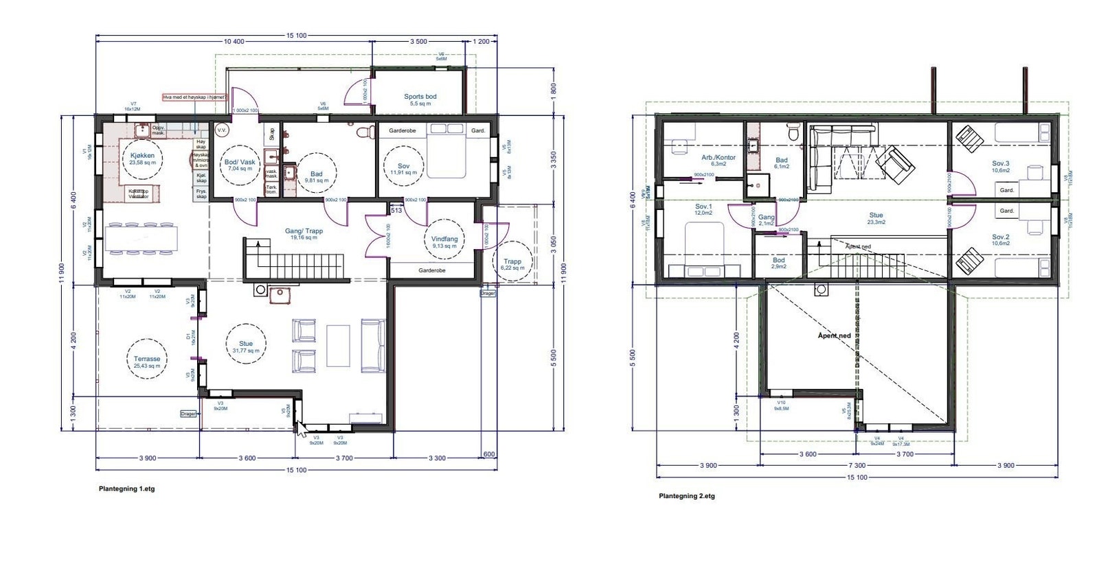 Plantegninger Galleribilde