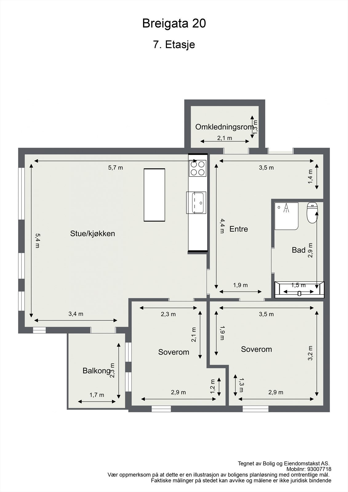 Plantegning (avvik kan forekomme) Galleribilde
