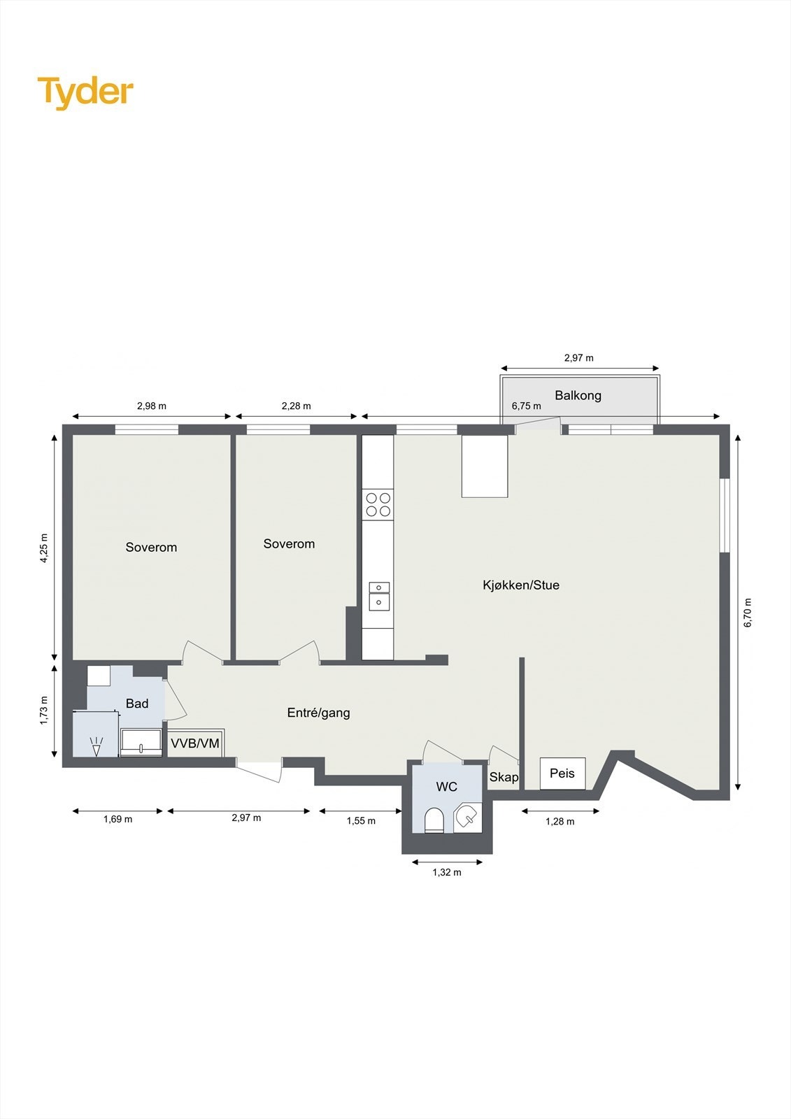 Plantegning. Galleribilde