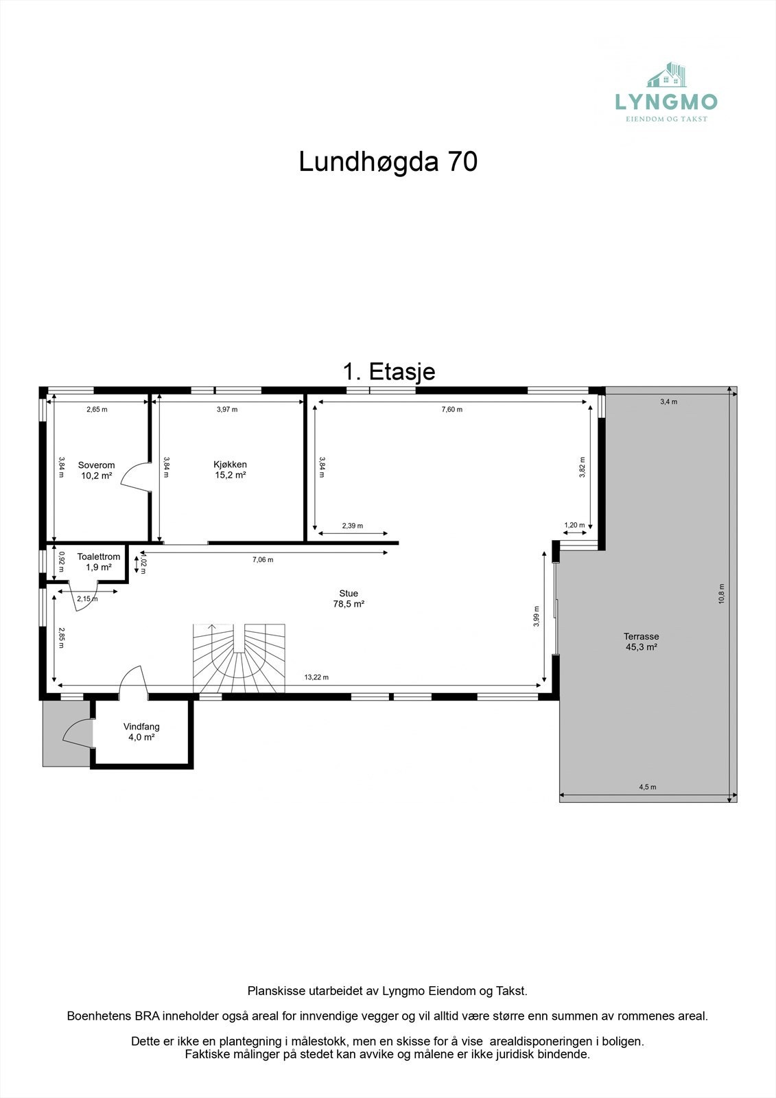 Planskisse 1. etasje. Galleribilde