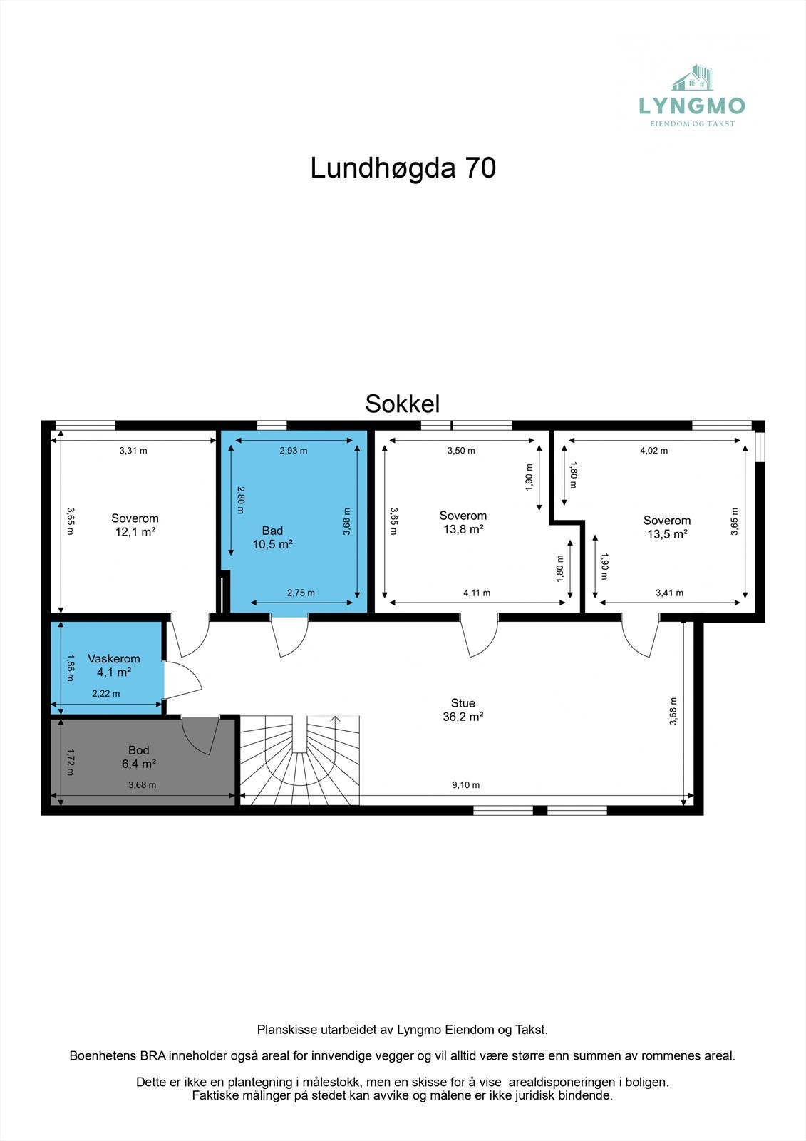 Planskisse sokkel. Galleribilde