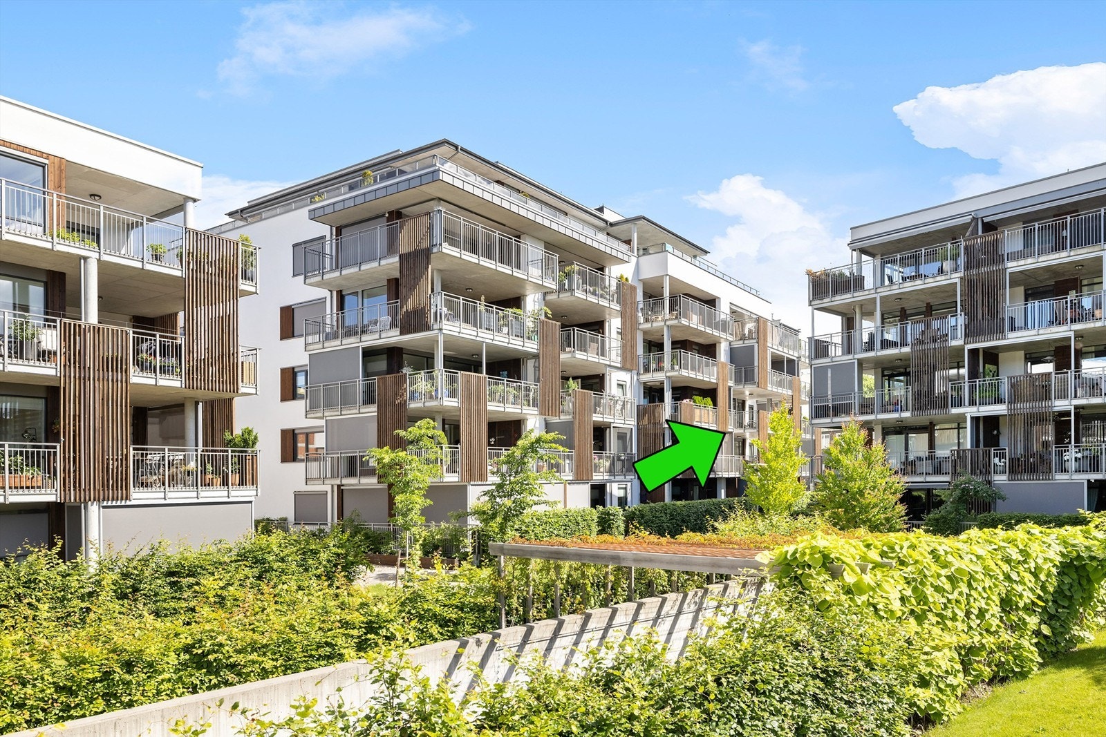 Velkommen til Oscars gate 1A. Pen leilighet beliggende i 3.etasje i leilighetsbygg fra 2020. Foto: Christian Thorsbye - Diakrit Galleribilde