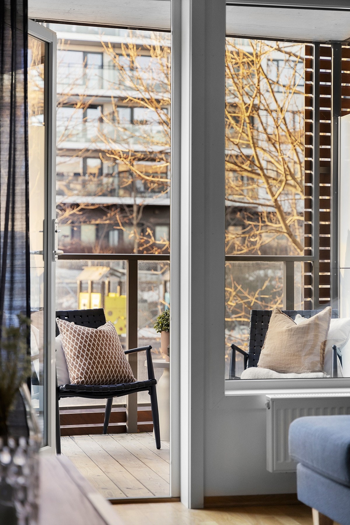 Utgang fra stuen til balkong Galleribilde