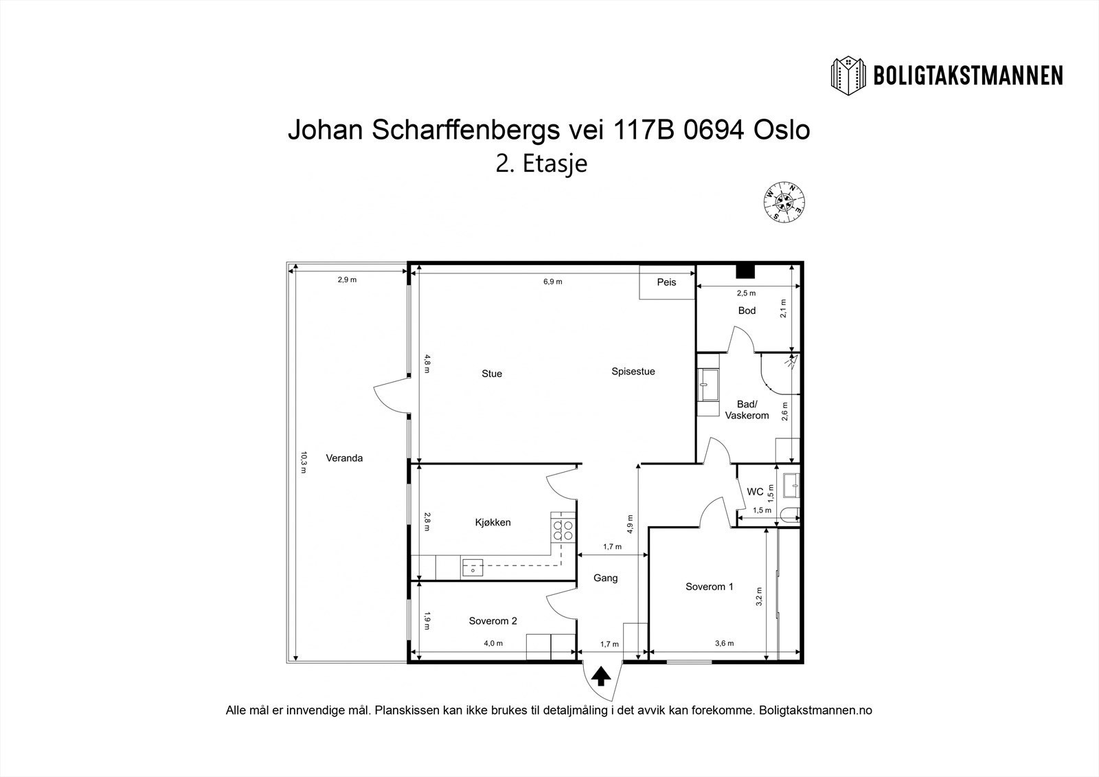 Plantegning til orientering. Galleribilde