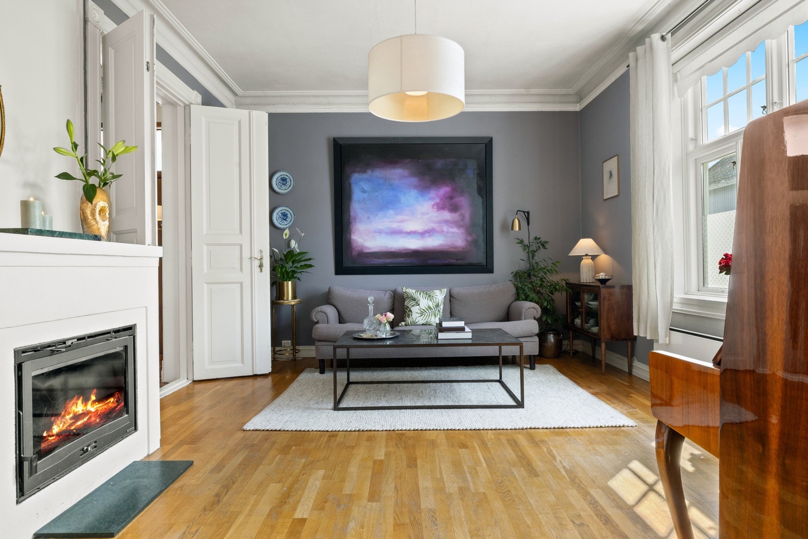 Takhøyden er særegen og gir rommene en helt egen romfølelse. Galleribilde