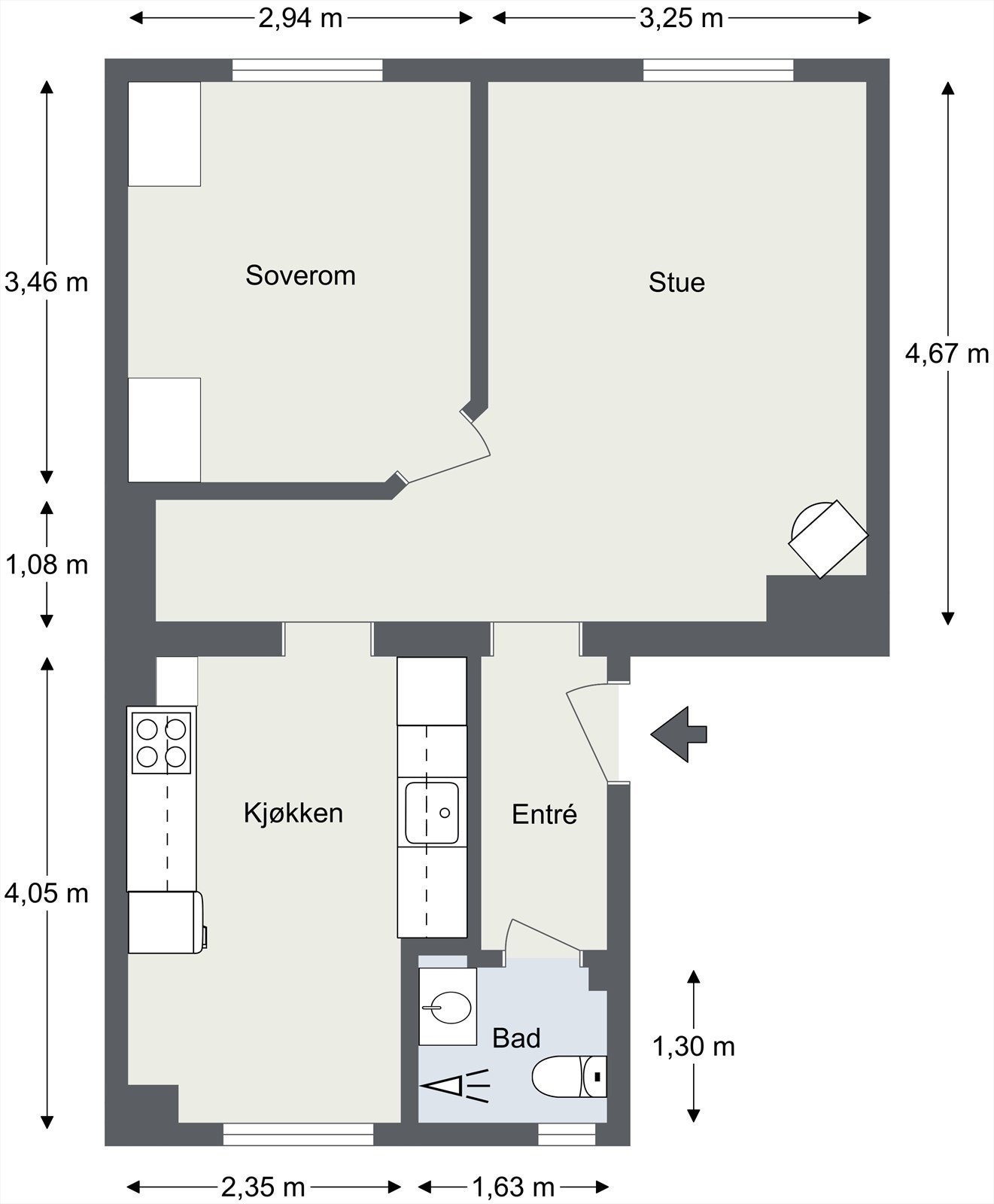 Plantegning. Galleribilde