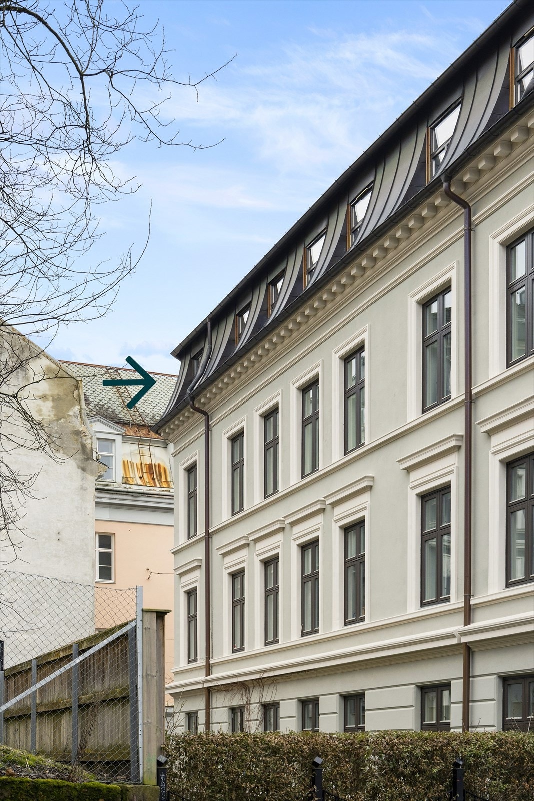 Leiligheten ligger fint og skjermet til i 4. etasje Galleribilde