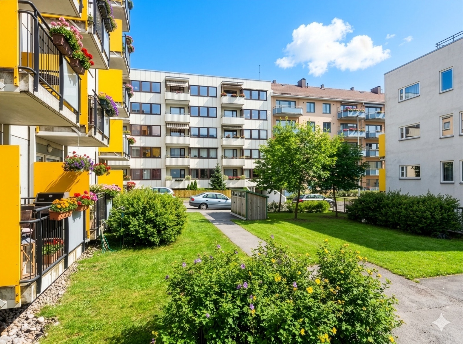 Borettslaget har en flott opparbeidet bakgård! Galleribilde