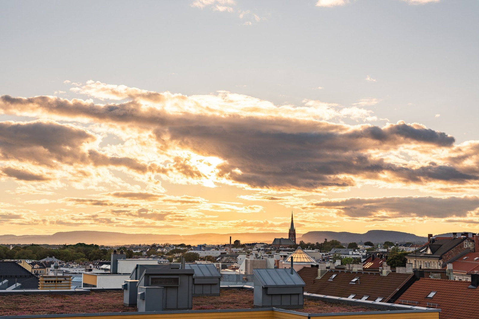 Utsikt fra takterrassen. Galleribilde