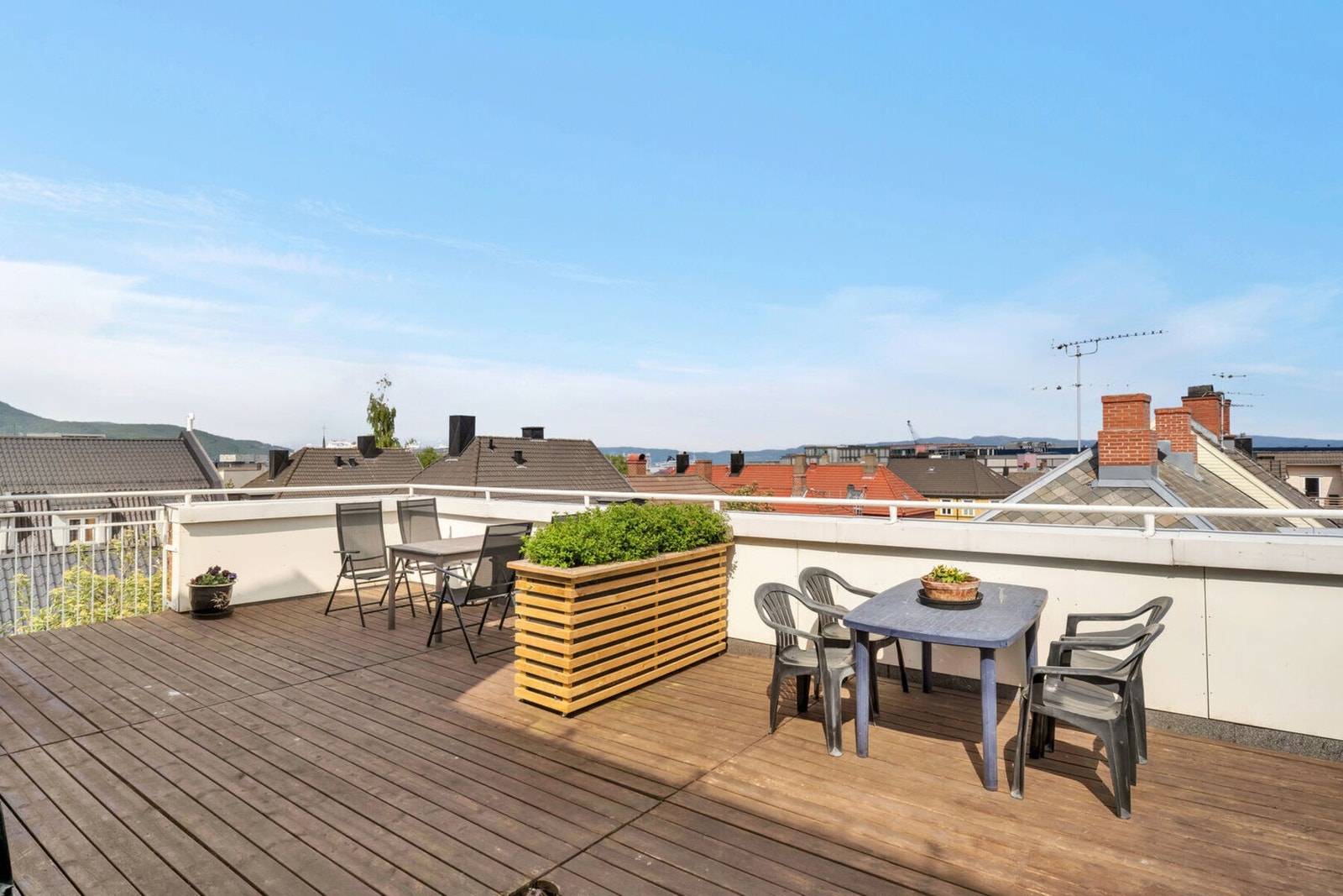 Herlig felles takterrasse for beboerne. Galleribilde