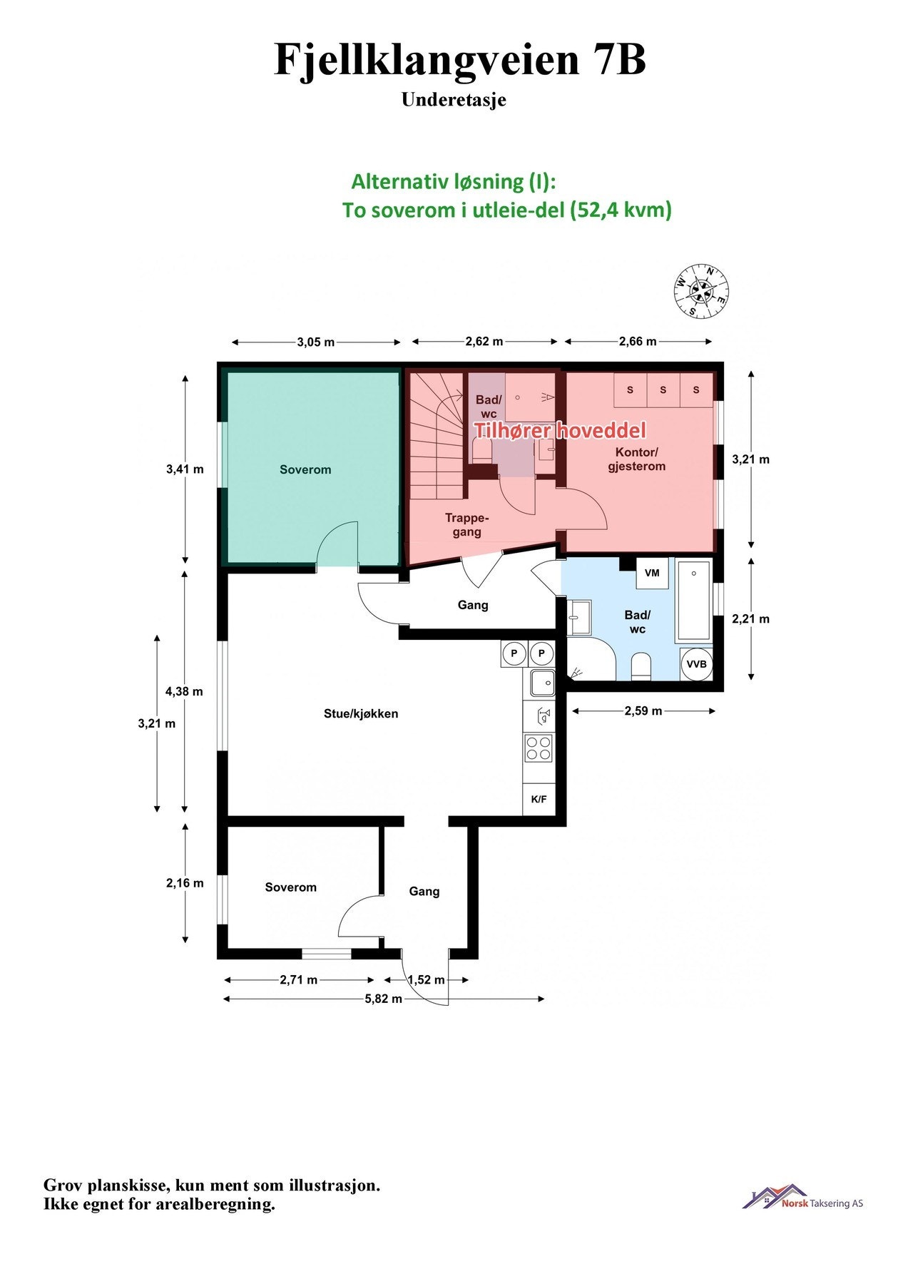 Alternativ planløsning (I). Galleribilde