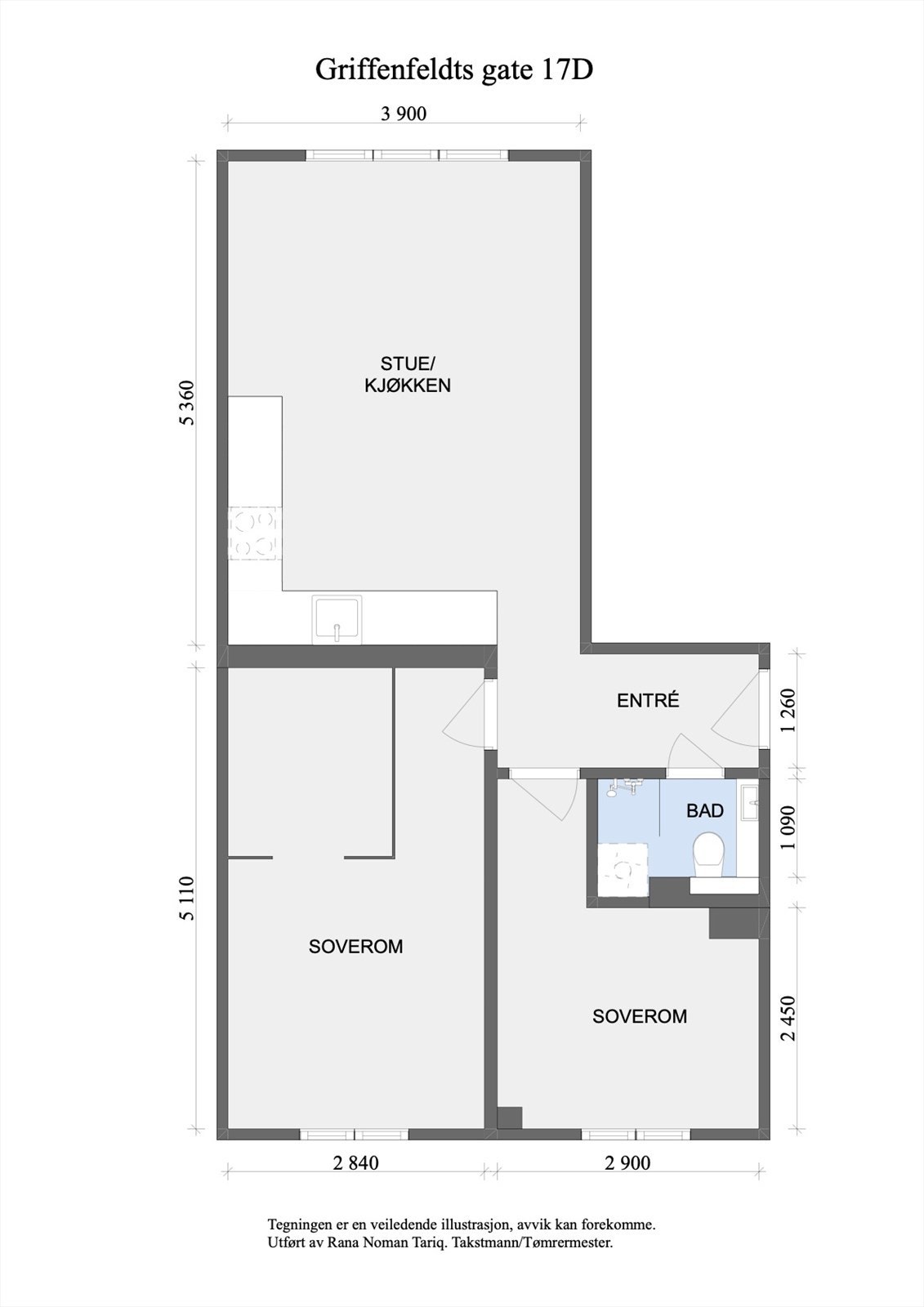 Boligens planløsning Galleribilde