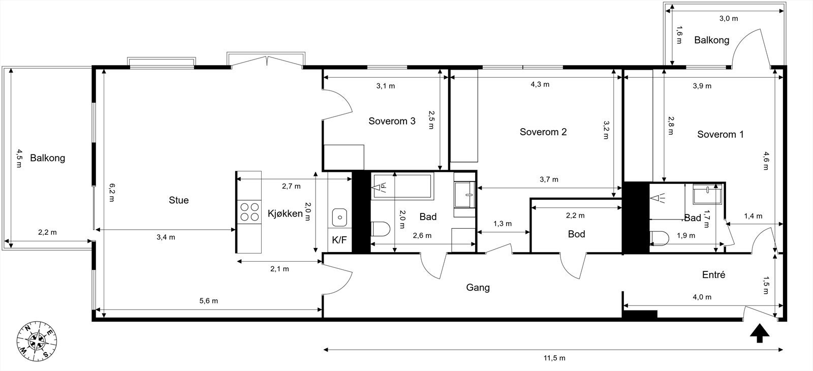 Plantegning Galleribilde
