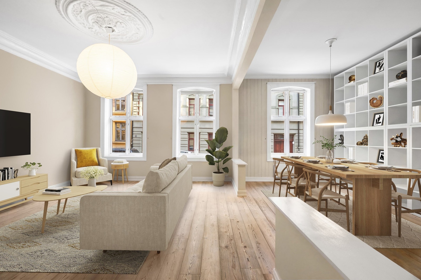 Krogsveen v/Nhut Nam Huynh har gleden av å presentere Herslebs gate 17C. Bildet er stylet digitalt. Galleribilde