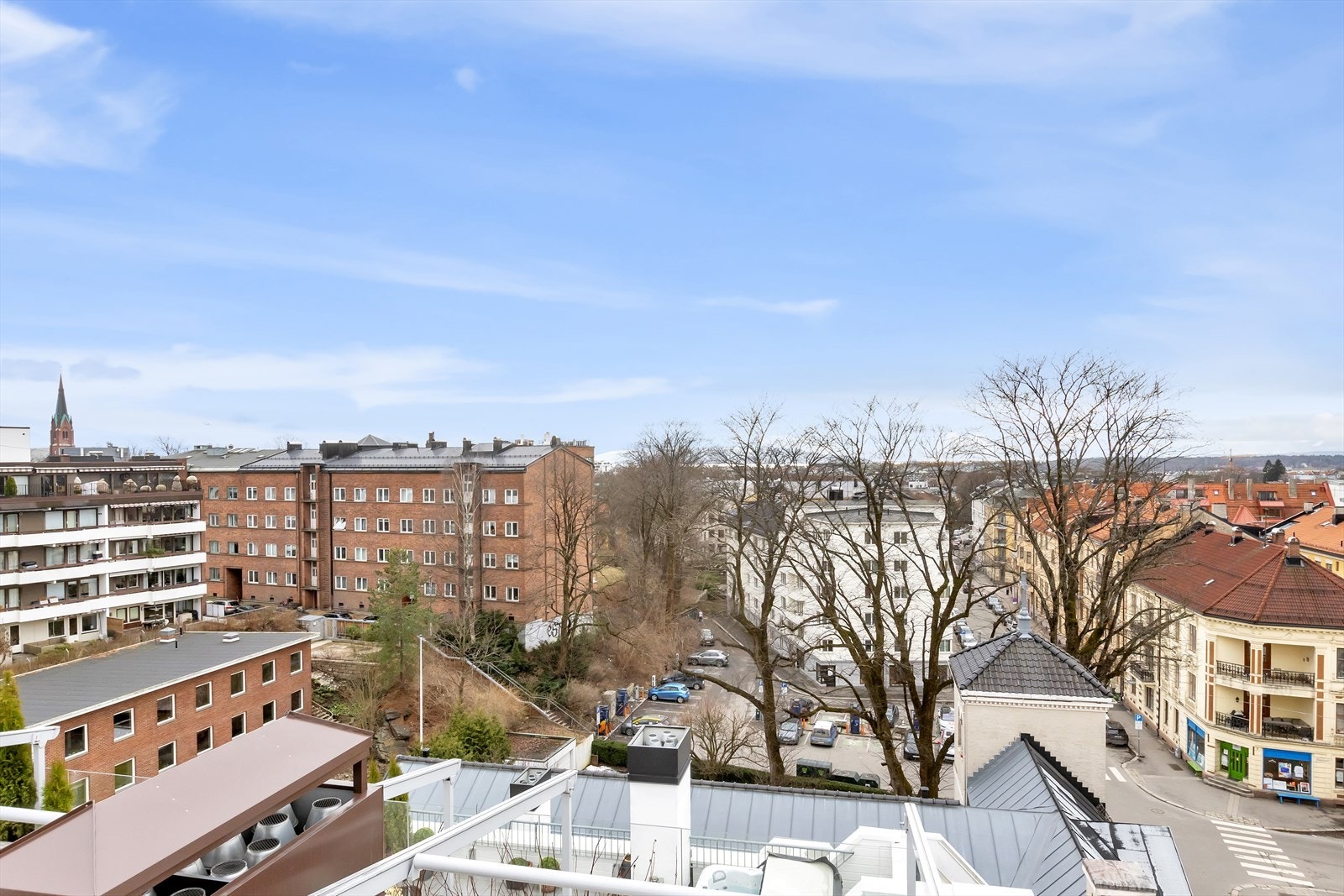Utsikt fra takterrassen. Galleribilde