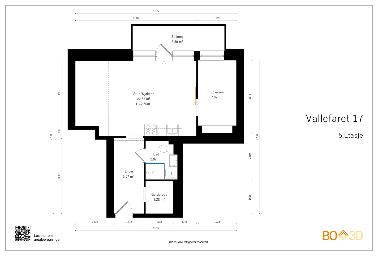 Takstmanns plantegning Galleribilde