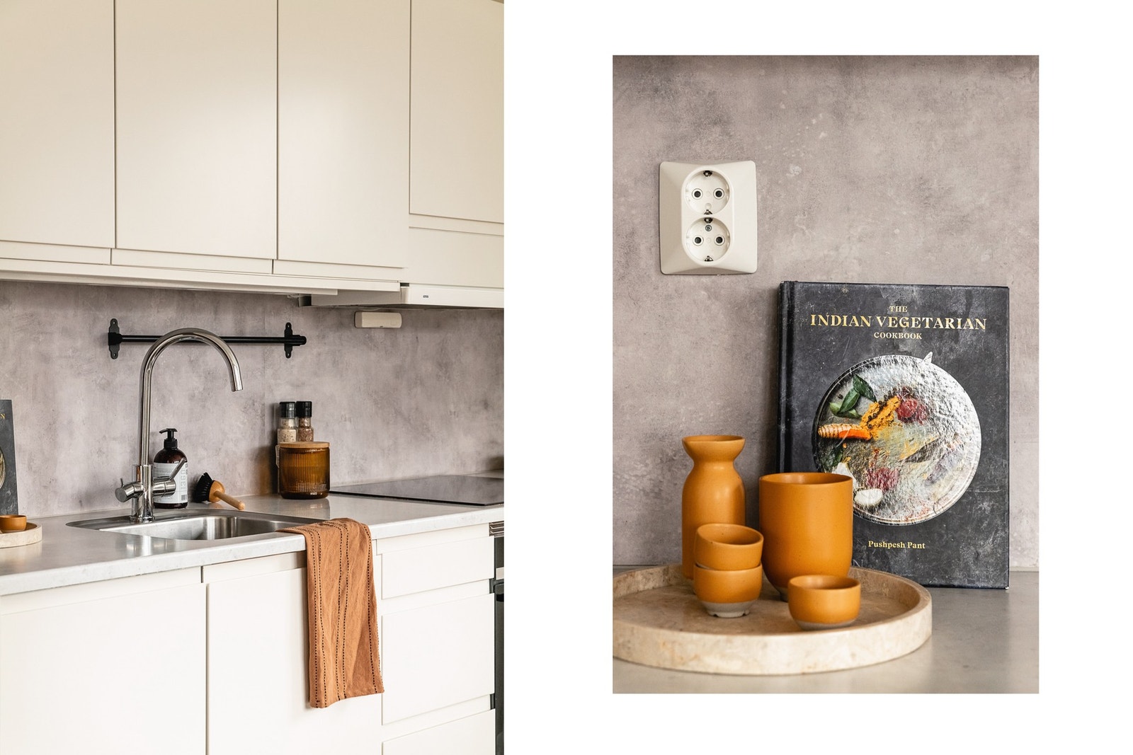 Den åpne løsningen til stuen gjør matlagingen til en sosial aktivitet. Galleribilde