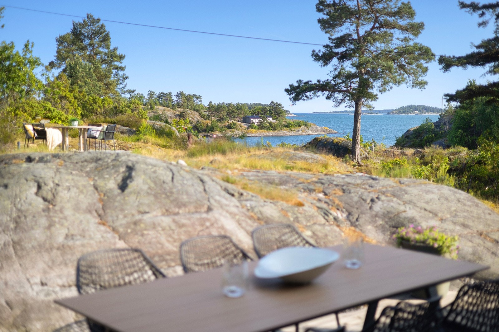 Her passer det med reker & hvitvin... Galleribilde