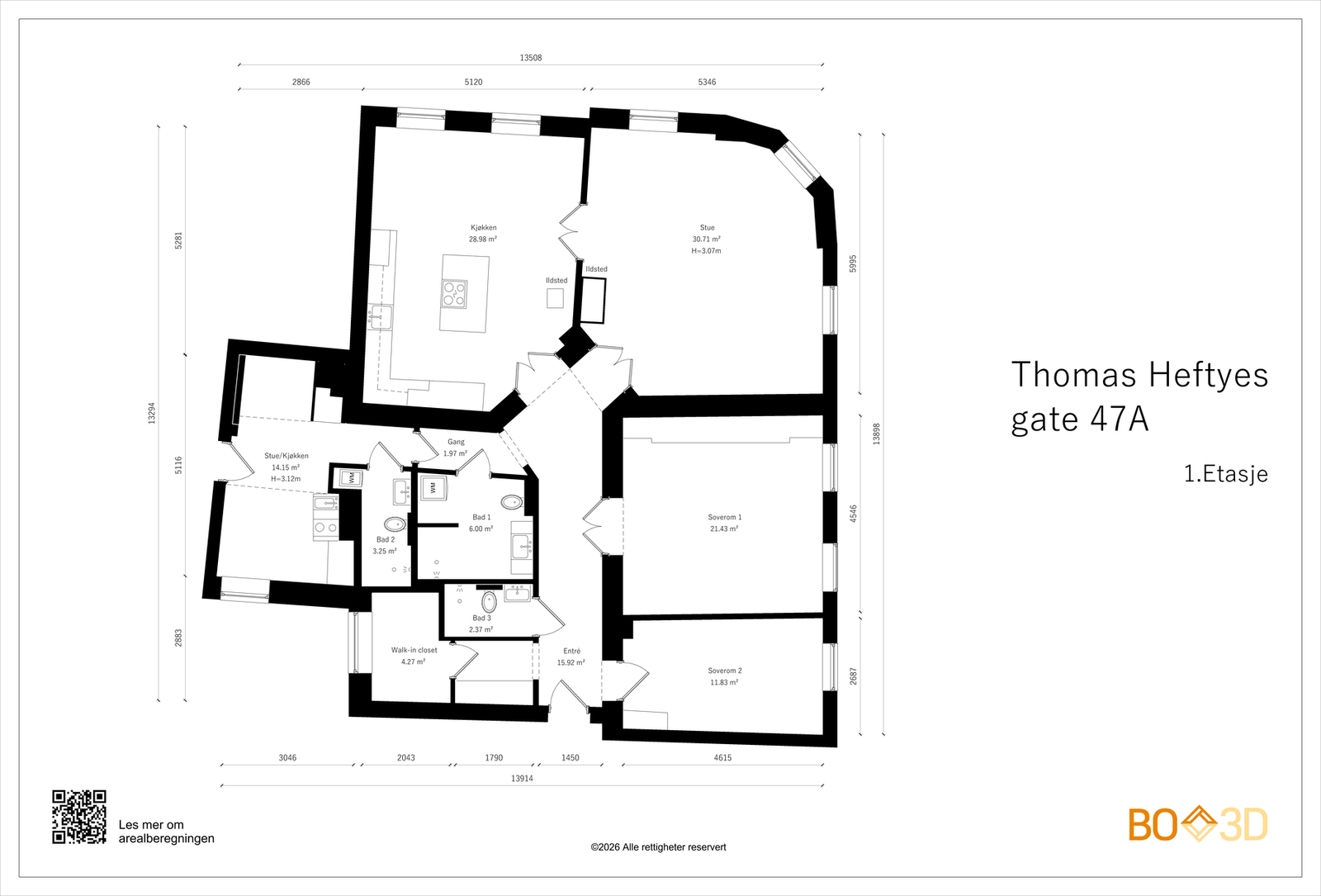 Plantegning. Galleribilde